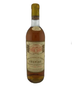 1961 Vin de Bordeaux blanc moelleux : LOUPIAC « Vin de tête »