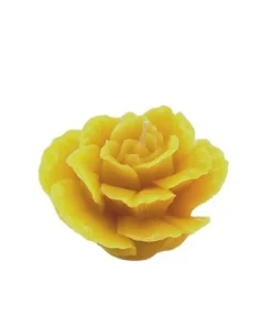 Bougie Rose ancienne en cire d&rsquo;abeille