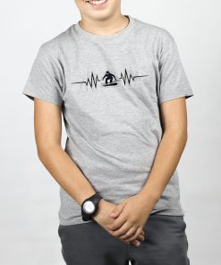 T SHIRT ENFANT : SNOW SNOWBARD BATTEMENTS DE COEUR