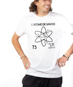 PROMO T-SHIRT HOMME : L&rsquo;ATOME DE SAVOIE 73-BLANC-L