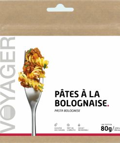 Plat lyophilisé camping randonnée – Pâtes à la Bolognaise 80 g – Voyager