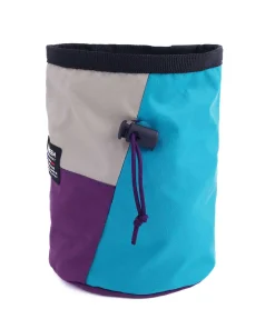Sac à magnésie éco-responsable rond – Upcyclé – Fabriqué en France – Bleu