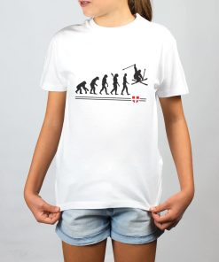 T SHIRT ENFANT : EVOLUTION SKI