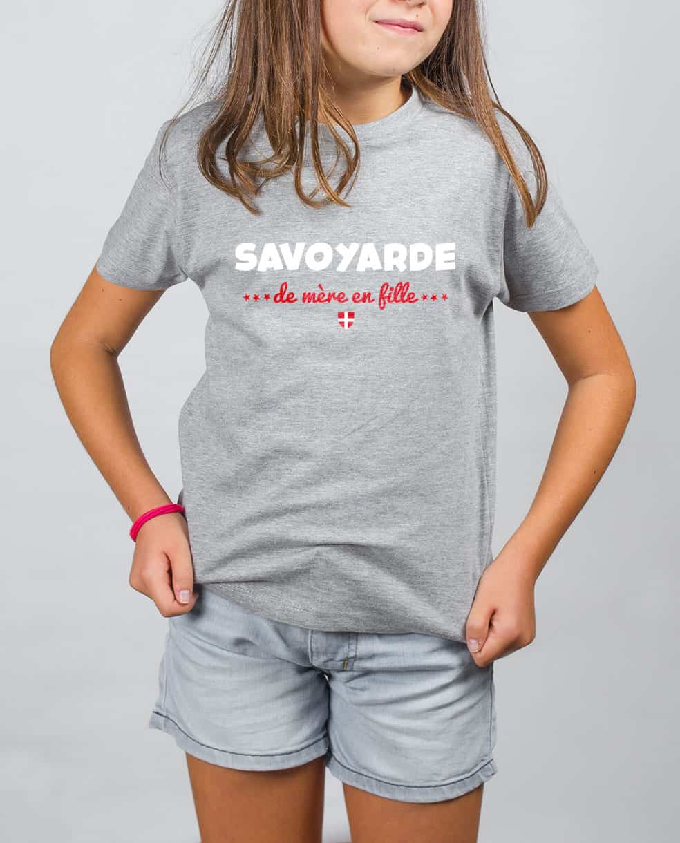 T SHIRT ENFANT : SAVOYARDE DE MERE EN FILLE - Image 3